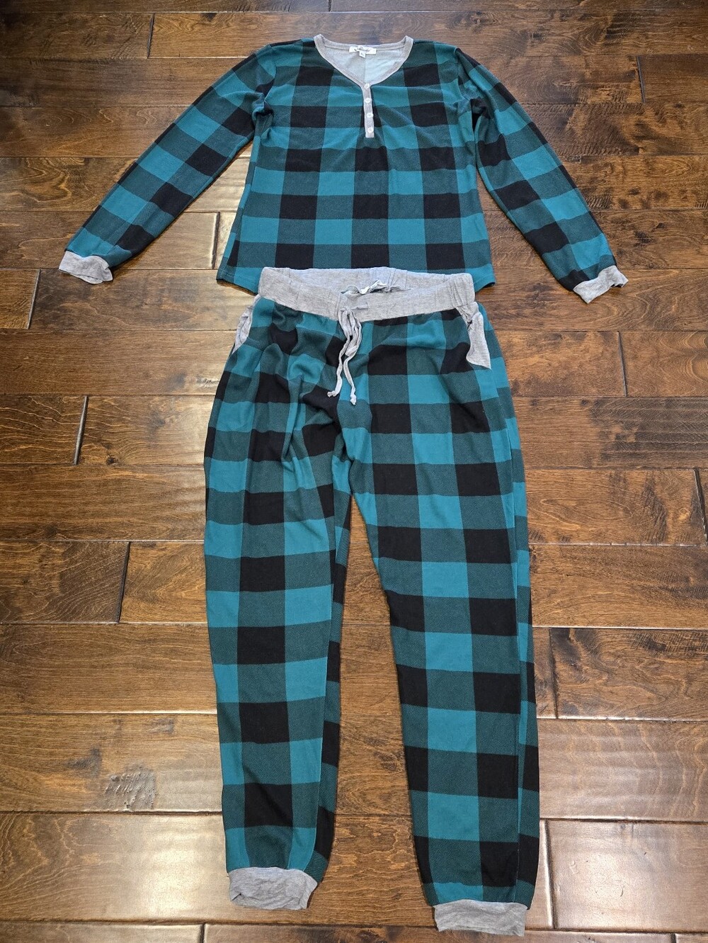 Plaid Pajama Set Magnolia Boutique Size XL